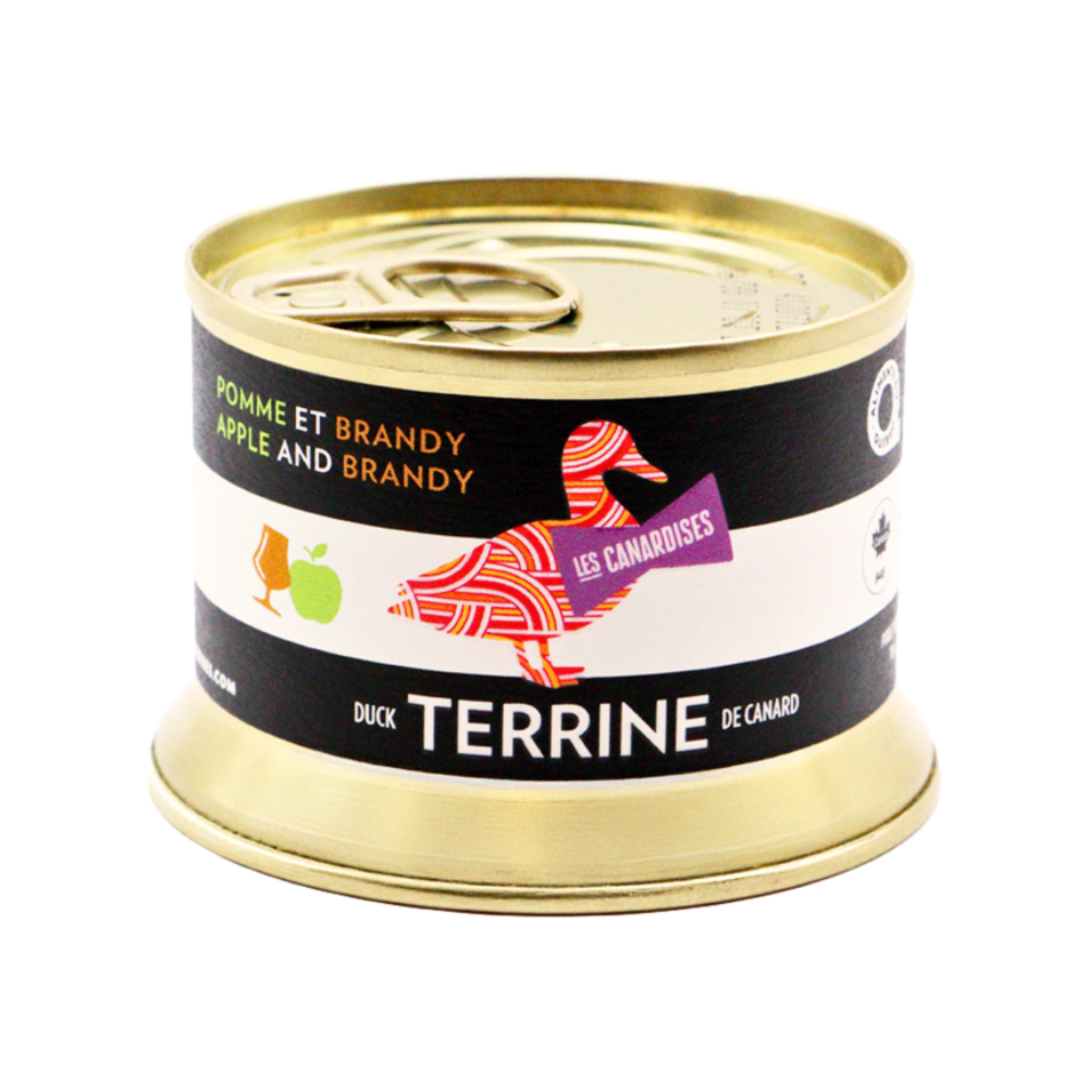 TERRINE de canard Pomme et Brandy 130 g / 4,6oz - Les Canardises - Terrine - - La Guilde Culinaire