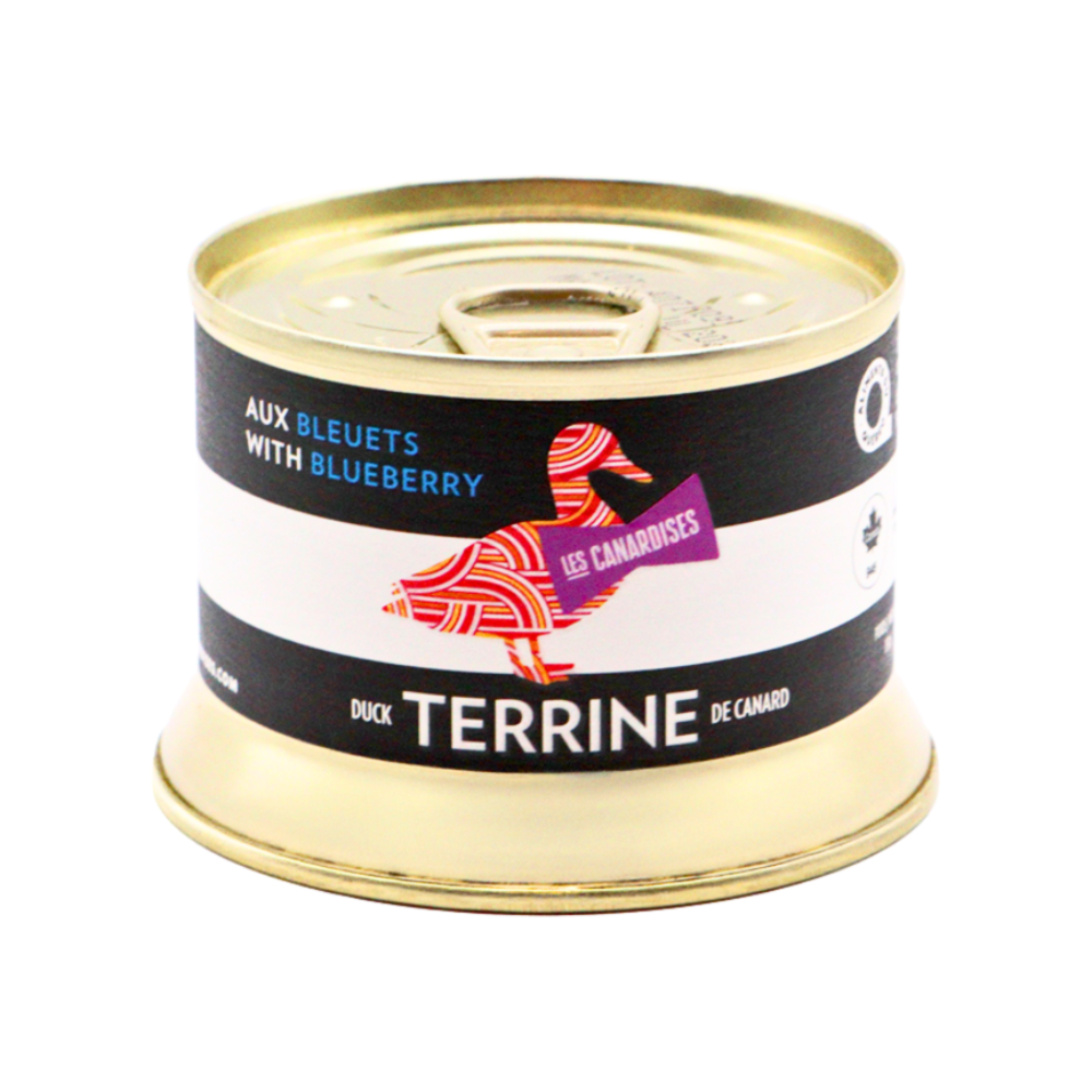 TERRINE de canard aux BLEUETS 130 g / 4,6oz - Les Canardises - Terrine - - La Guilde Culinaire