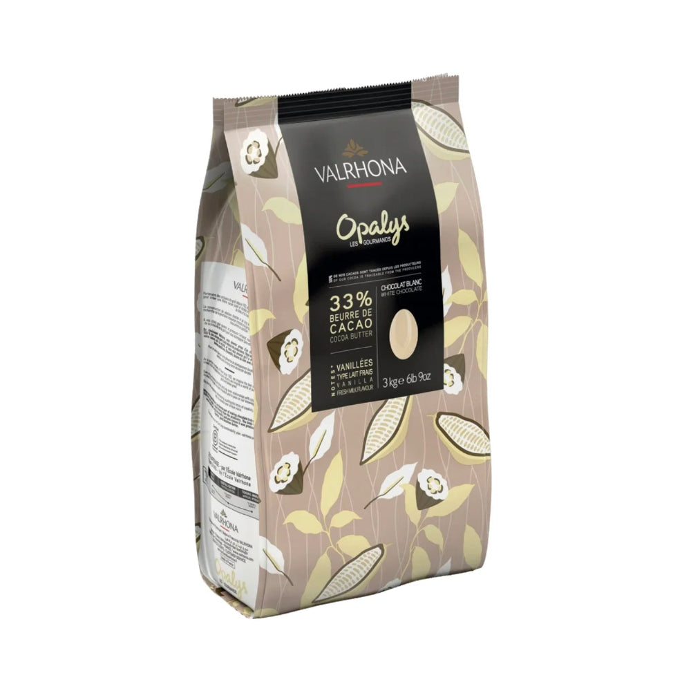 Chocolat blanc Opalys 33%, Valrhona 3 kg / 6.61lbs - Valrhona - Chocolat blanc - 883035 - La Guilde Culinaire