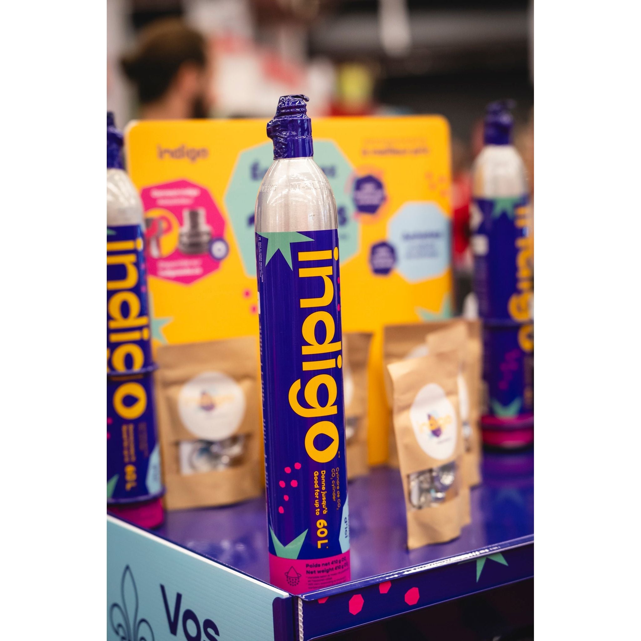 Cylindre de remplacement CO2 Indigo Soda (RAMASSAGE BOUTIQUE) - Indigo Soda - Cartouche de CO2 - - La Guilde Culinaire