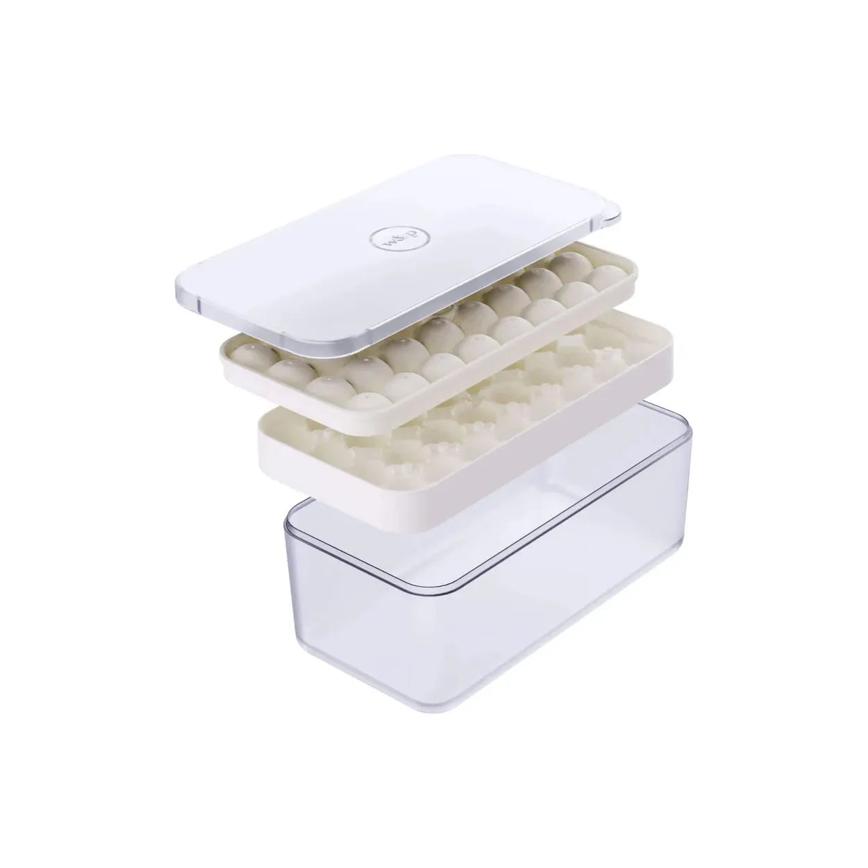 Ensemble bac et boîte à glaçons ronds - W&P - Moule à glaçons - - La Guilde Culinaire