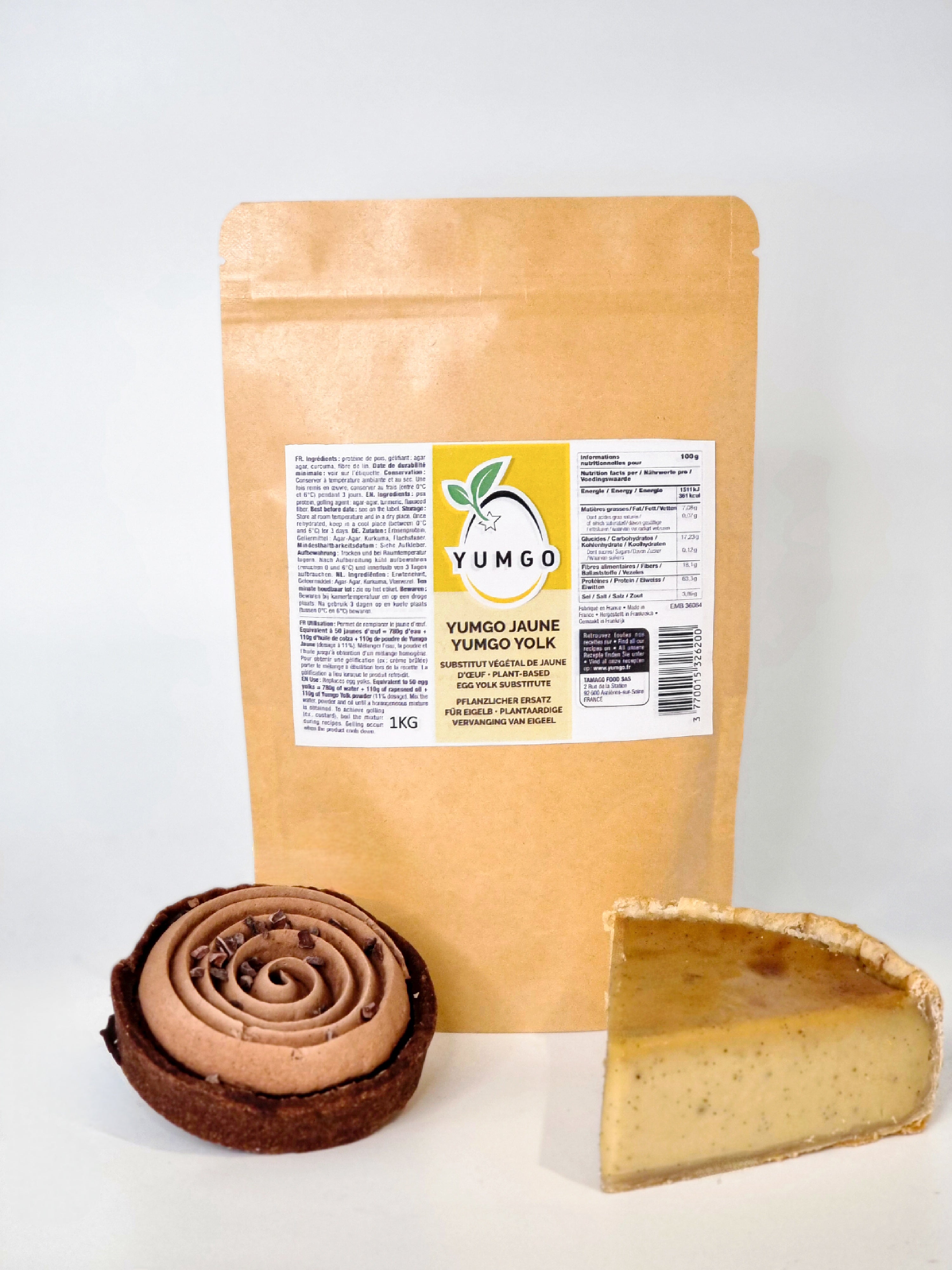YUMGO Jaune Poudre – Substitut de jaune d’oeuf - Yumgo - Poudre d'oeuf - - La Guilde Culinaire