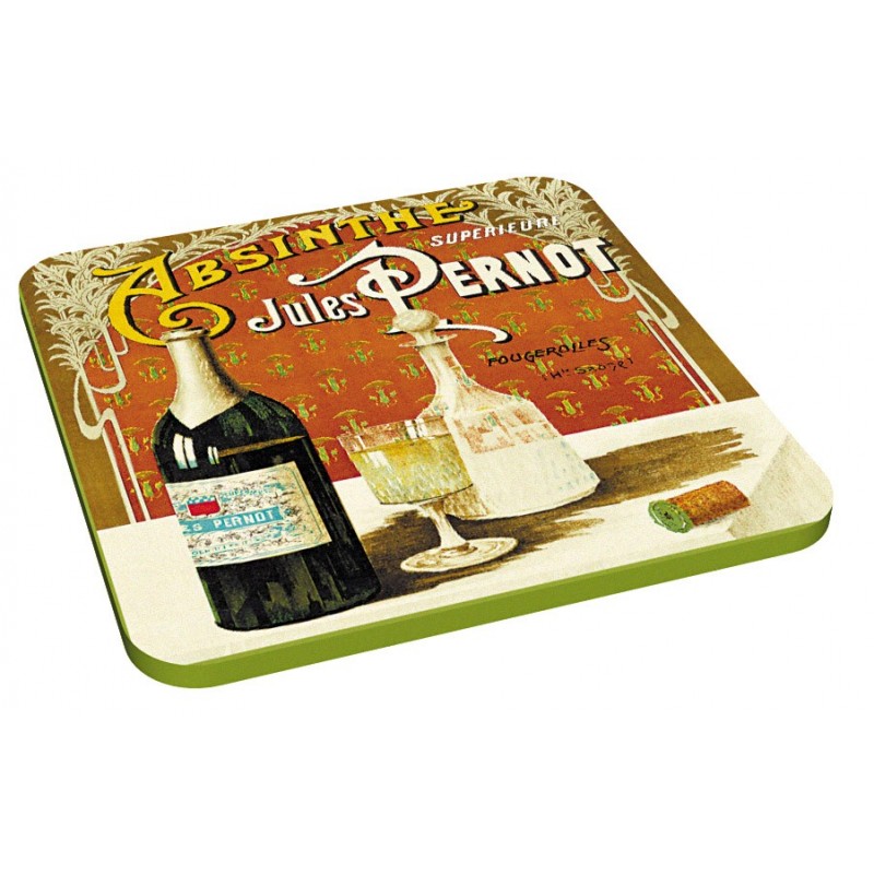 6 dessous de verres Thème Absinthes - Editions Clouet - Dessous de verre - - La Guilde Culinaire