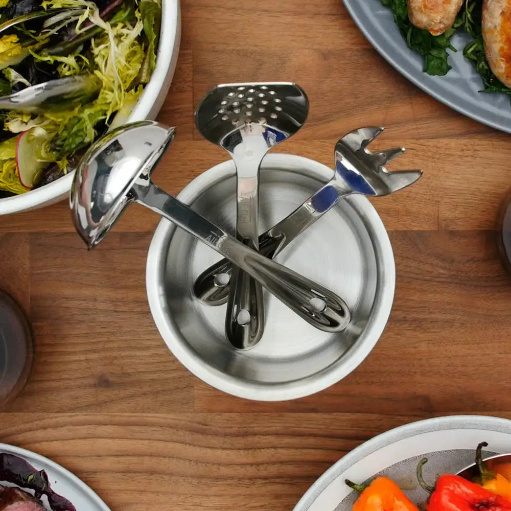 Ensemble de 6 Ustensiles de Cuisson et de Service - All-Clad - Pot à ustensile - - La Guilde Culinaire