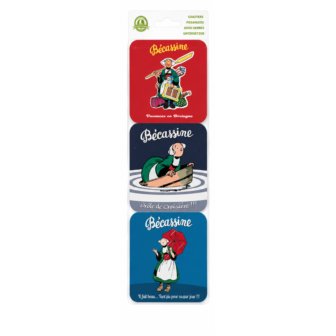 6 coasters 2 - Bécassine theme