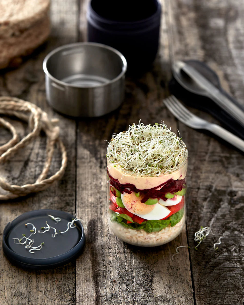 Pot-repas en verre - Black + Blum London - Boîte à repas - - La Guilde Culinaire