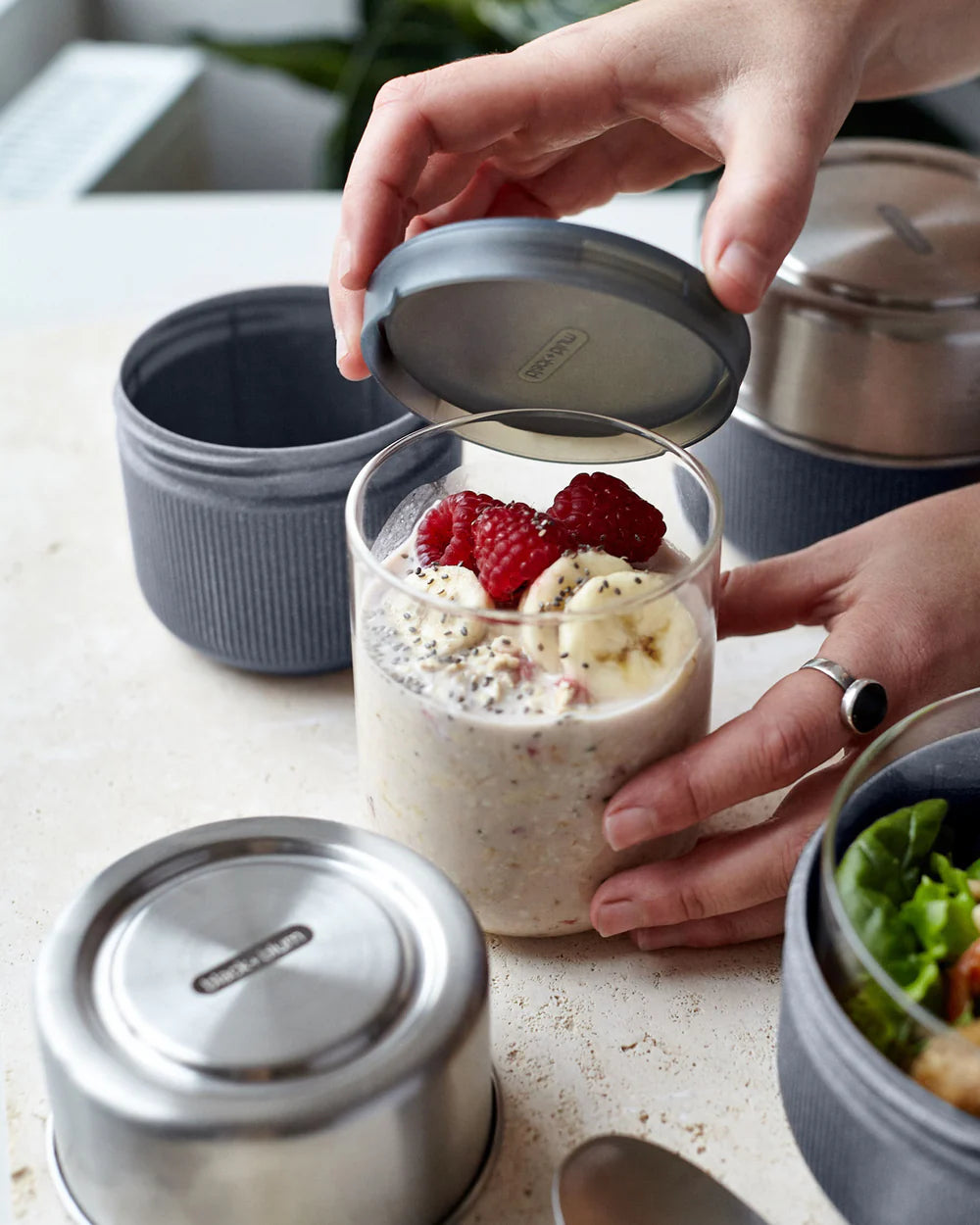 Pot-repas en verre - Black + Blum London - Boîte à repas - - La Guilde Culinaire