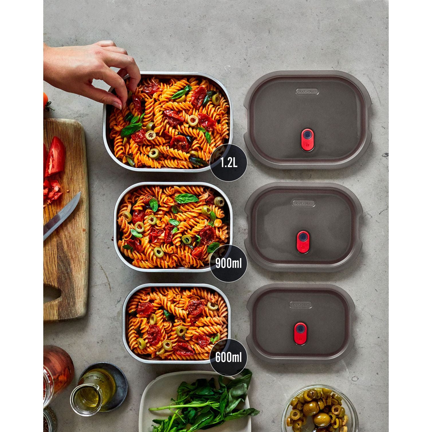 Boîte alimentaire multifonction en acier - Black + Blum London - Boîte à repas - - La Guilde Culinaire