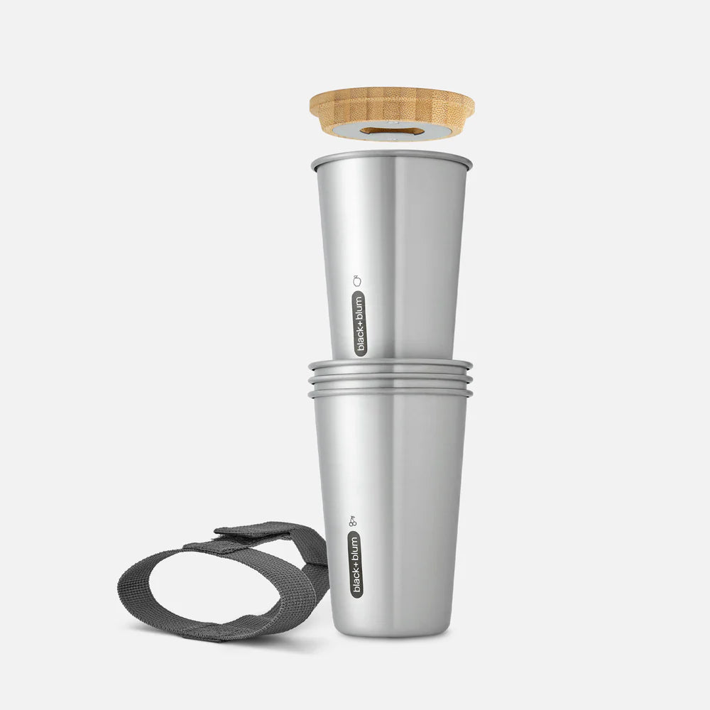 Set de tasses en inox - Black + Blum London - Goblet - - La Guilde Culinaire