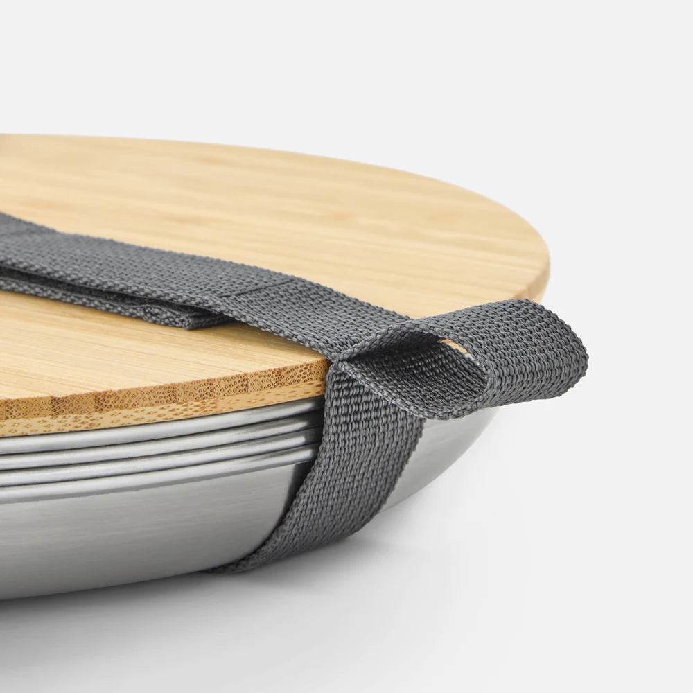 Set d'assiettes en inox - Black + Blum London - Boîte à repas - - La Guilde Culinaire