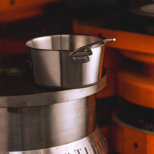 Casserole inox brossé Cristel - Collection 1826 - Cristel - Casserole - - La Guilde Culinaire