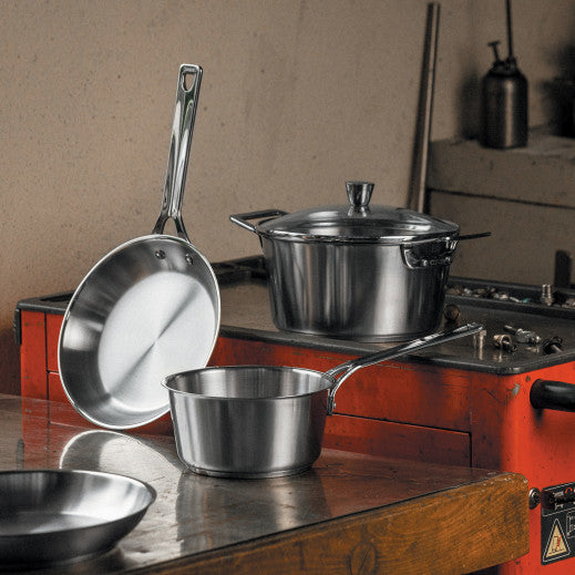 Casserole inox brossé Cristel - Collection 1826 - Cristel - Casserole - - La Guilde Culinaire