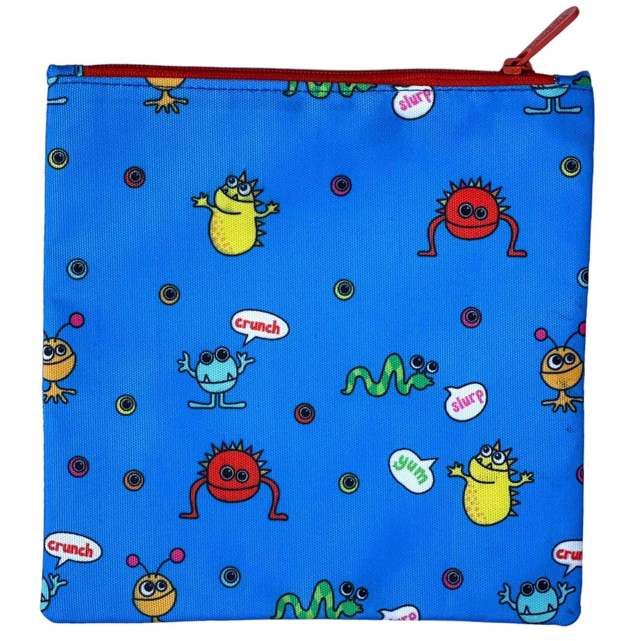 Sac à sandwich réutilisable - Lot de 2 - Requins atlantiques et monstres rigolos - Yumbox - Boîte à repas - - La Guilde Culinaire