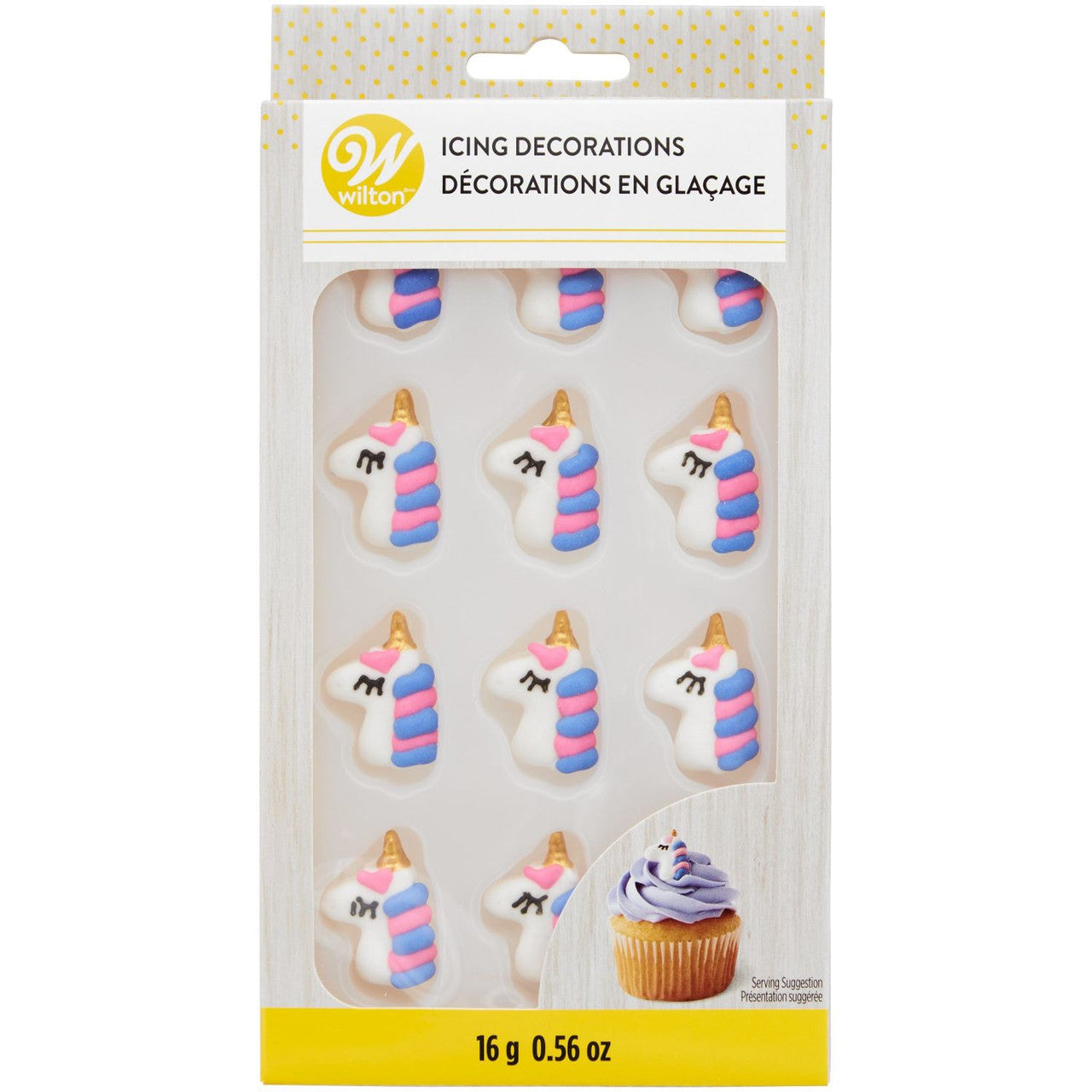 Décorations magiques en glaçage royal Licorne, 12 pièces - Wilton - Décors sucrés - - La Guilde Culinaire