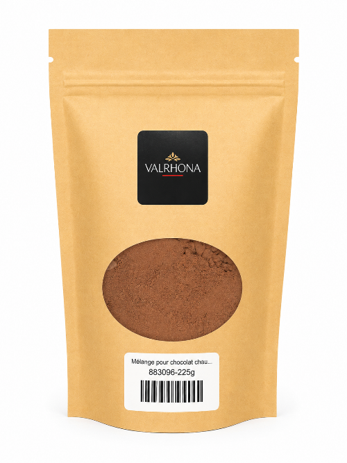 Mélange pour chocolat chaud noir Valrhona 225 g / 0.49 lbs - Valrhona - Chocolat - 883096-225g - La Guilde Culinaire