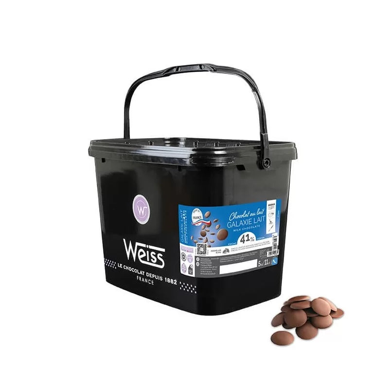Chocolat de Pâtisserie Lait Galaxie 41% 10 kg / 22.04 lbs - Weiss - Chocolat - 883080 - La Guilde Culinaire