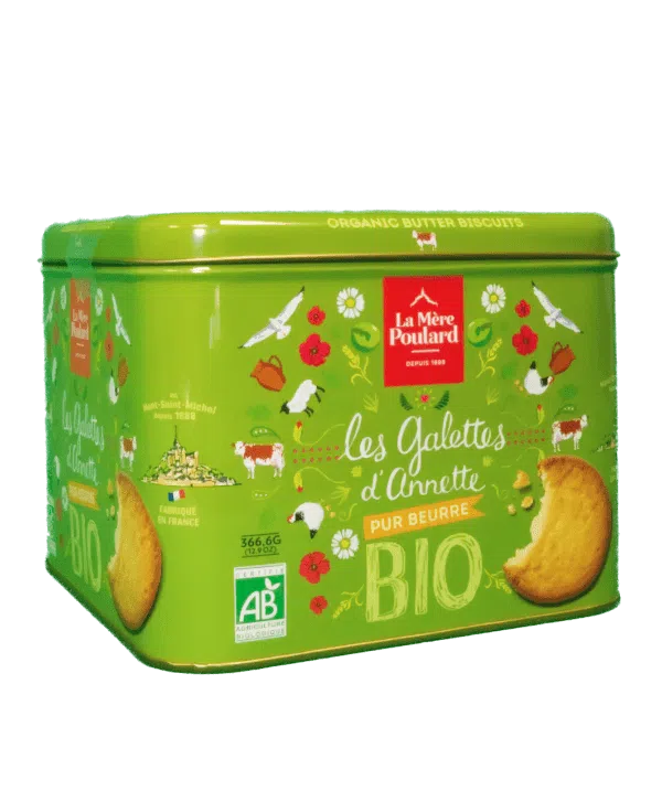 Coffret bio « Les galettes d’Annette » pur beurre 366,6g - La Mère Poulard - Biscuit - - La Guilde Culinaire
