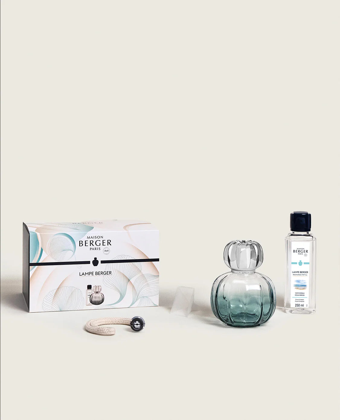 Coffret lampe Berger Corali Verte - Maison Berger Paris - Coffret Lampe Berger - - La Guilde Culinaire