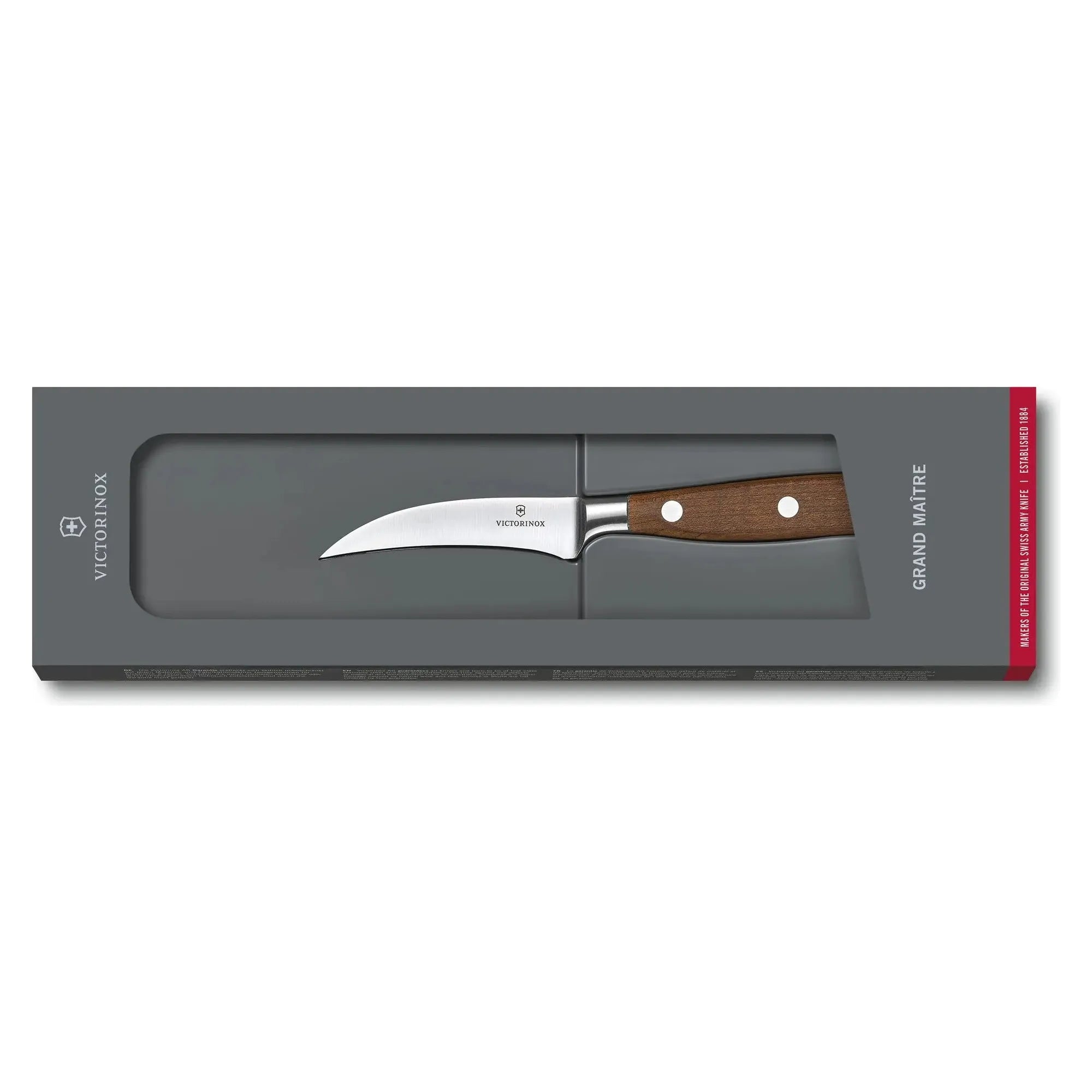 Grand Maître Wood Couteau bec d’oiseau 8cm-3.25'' ! - Victorinox - Couteau à légumes - - La Guilde Culinaire