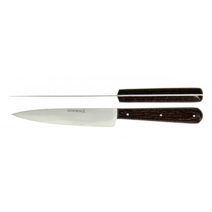 Paring knife with wood handle