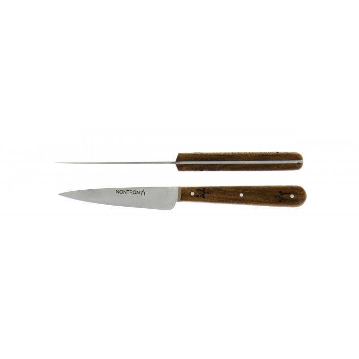 Paring knife with wood handle