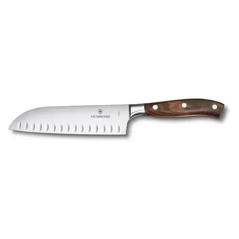 Grand Maître Wood Couteau Santoku 17cm-7'' - Victorinox - Couteau Japonais - - La Guilde Culinaire