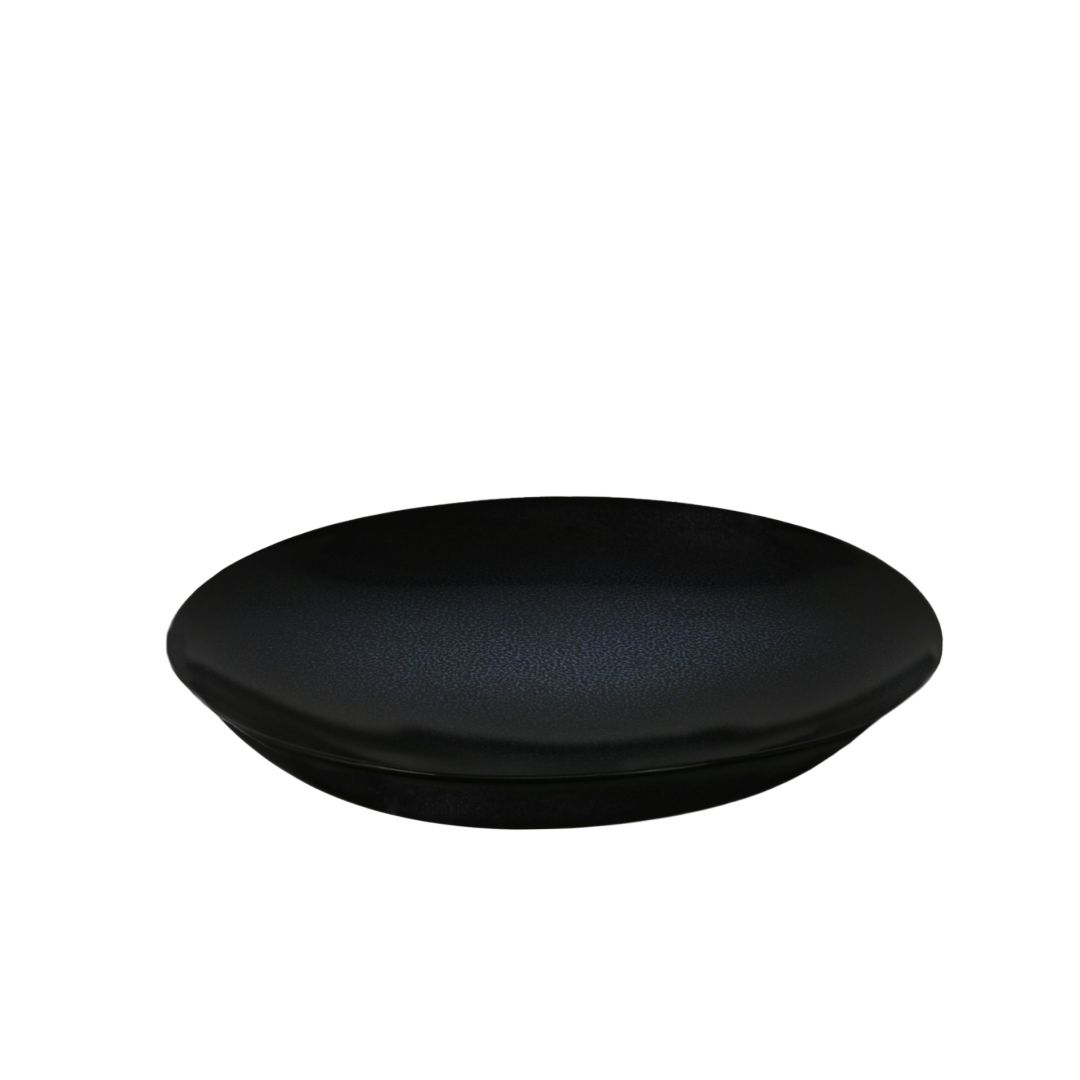 Assiette à soupe ronde forme coupe noire 8" - Planet Tableware - Assiette - - La Guilde Culinaire