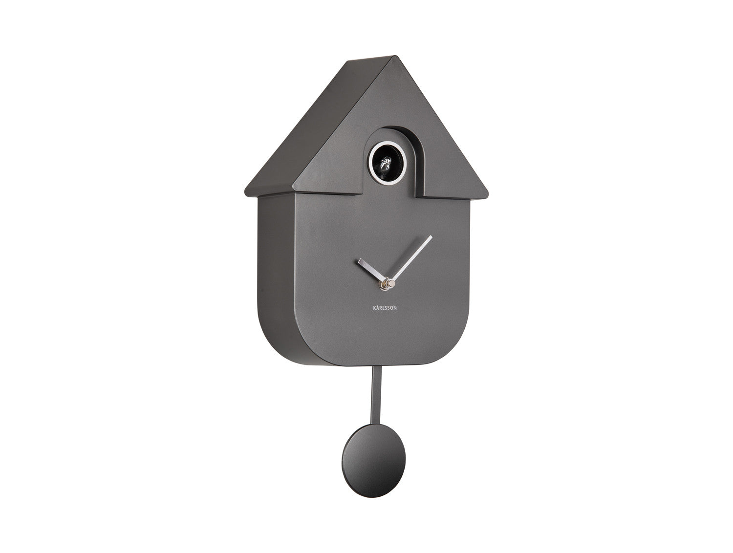 Horloge "The Modern Cuckoo" Gris foncé métalique - Horloge Karlsson - Horloge - M5-KMC-DG01 - La Guilde Culinaire