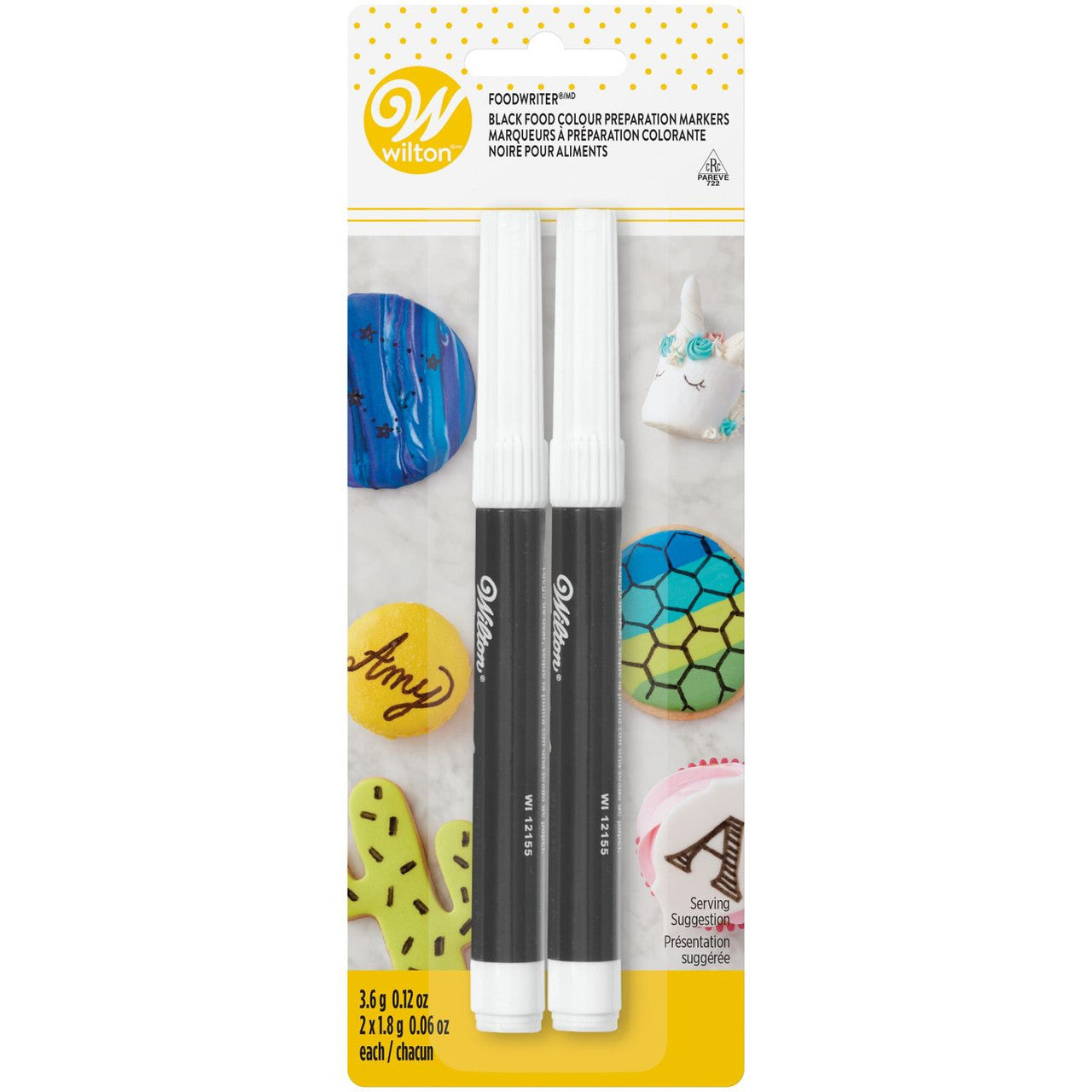 Marqueurs alimentaire Noir x2 - Wilton - Marqueur alimentaire - - La Guilde Culinaire