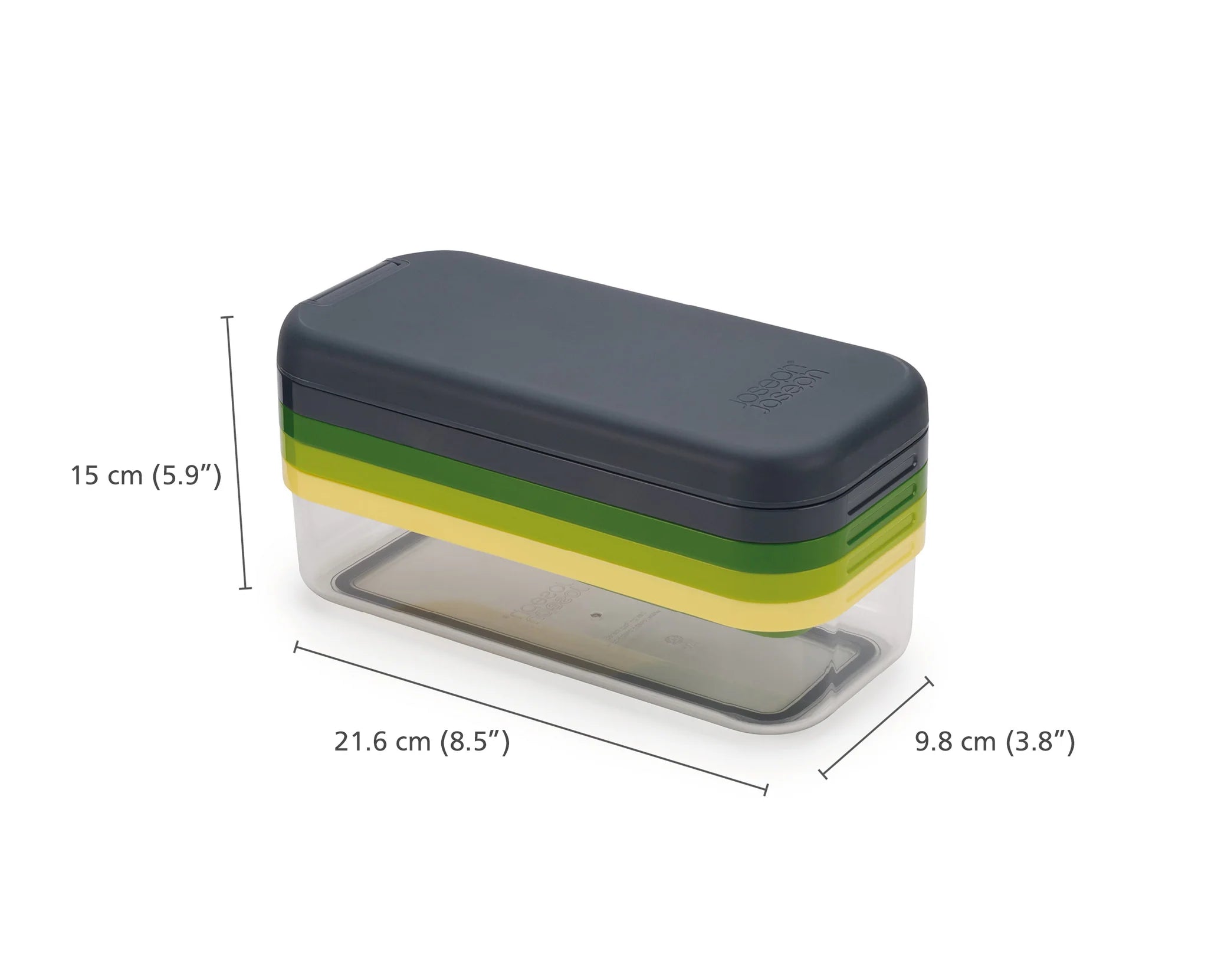 Multi-prep Compact ens. 4-en-1 pour trancher - Joseph Joseph - Râpe et zesteur - - La Guilde Culinaire
