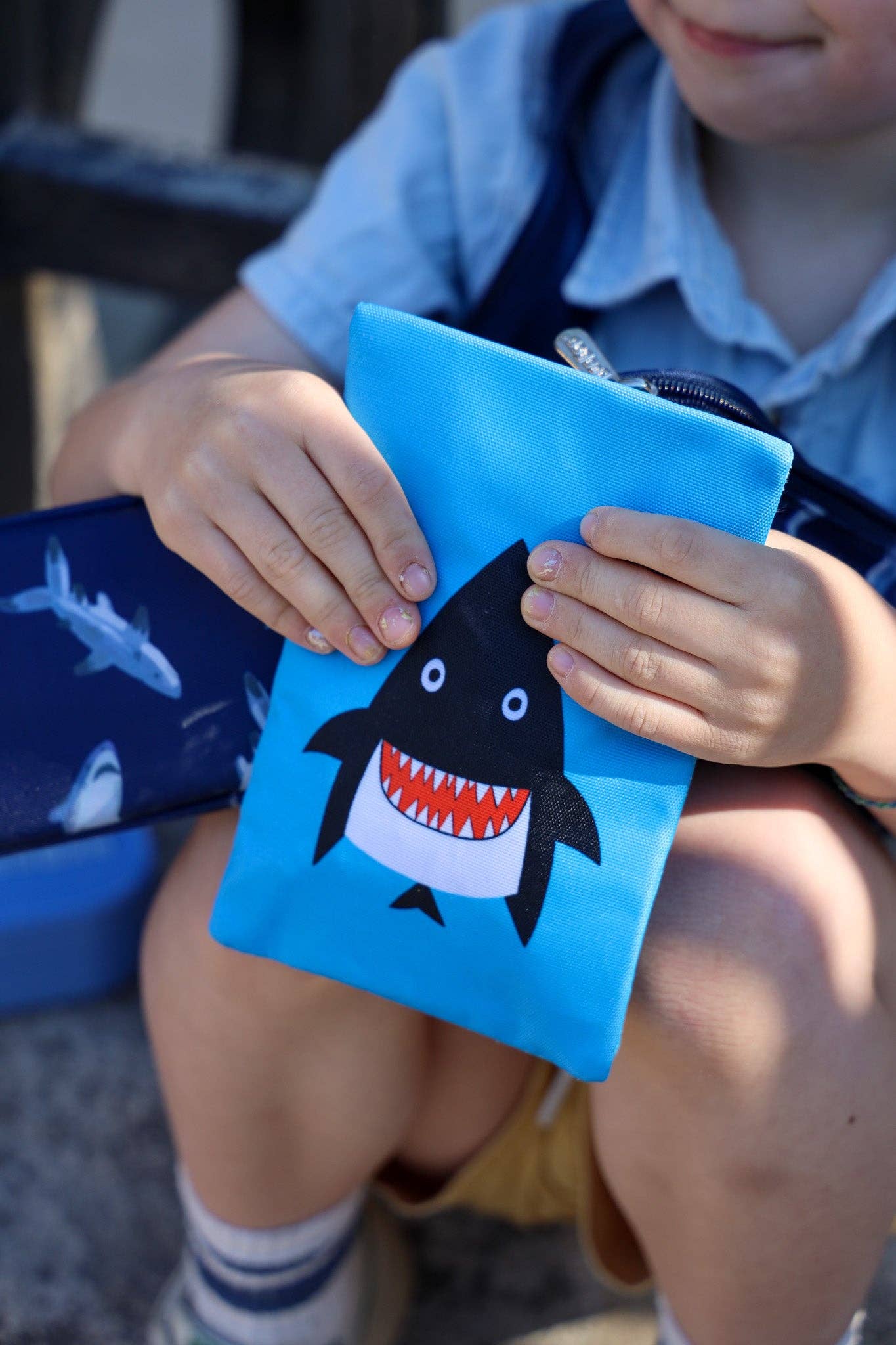 Packs de glace en gel avec housses en tissu 2 pièces – Monstre et requin - Yumbox - Boîte à repas - - La Guilde Culinaire