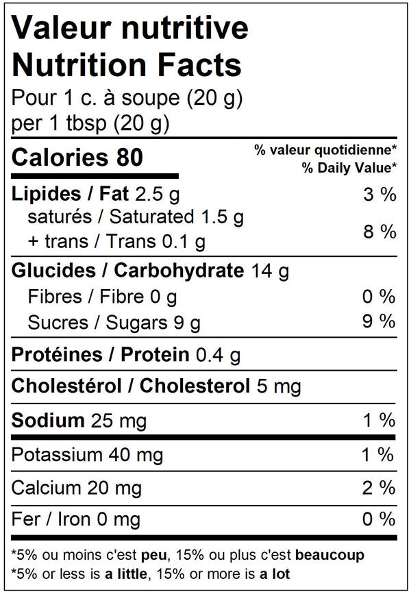Caramel à l'érable - La Lichée - Tartinade - - La Guilde Culinaire
