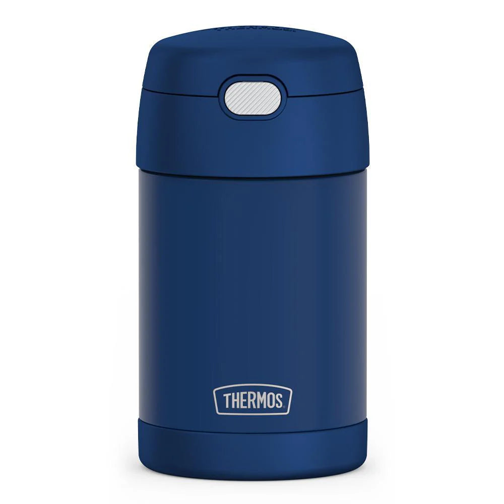 Contenant alimentaire Funtainer avec cuillère 470 ml (16 oz) Bleu marine foncée - Thermos - Contenant pour aliment - F31104NY6 - La Guilde Culinaire