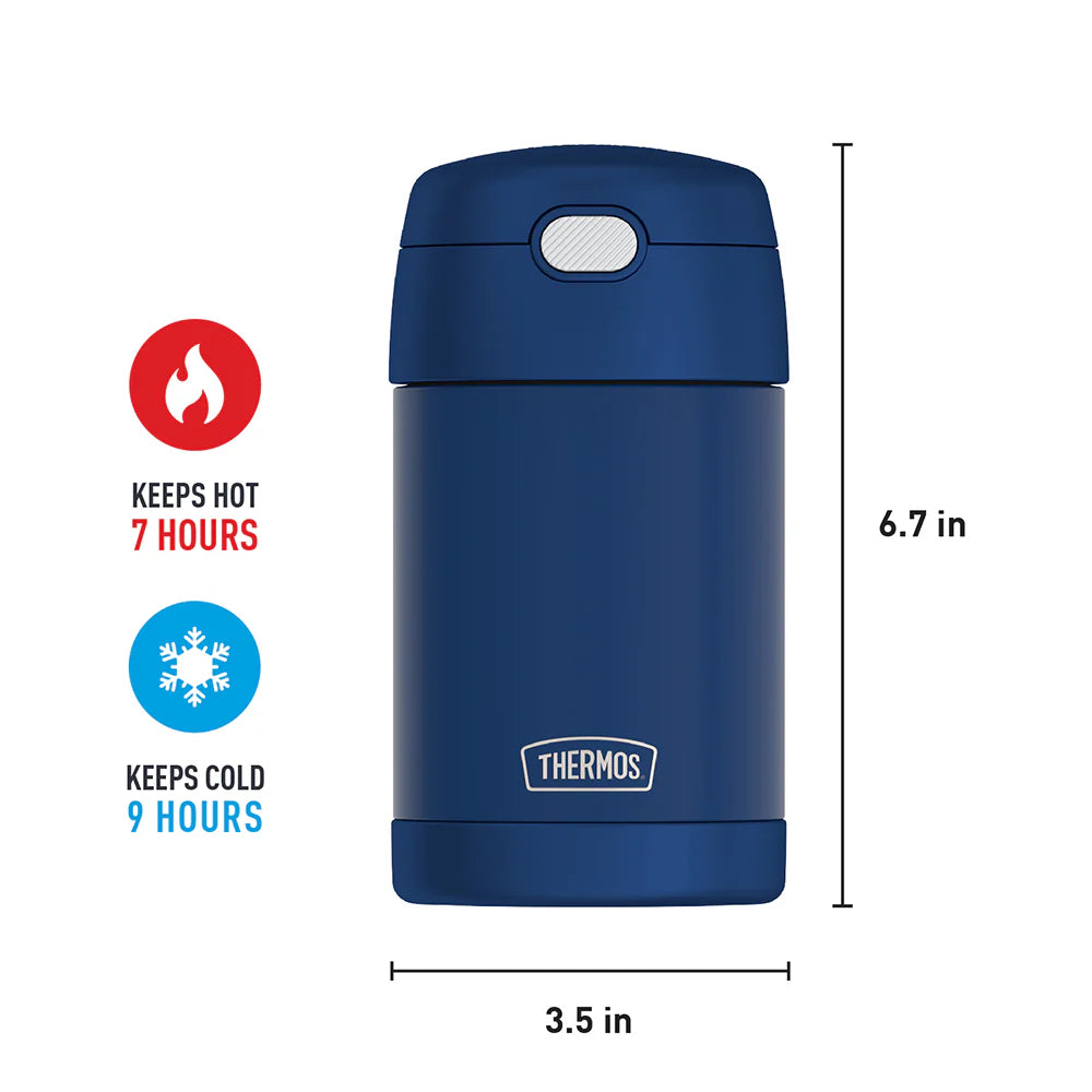 Contenant alimentaire Funtainer avec cuillère 470 ml (16 oz) - Thermos - Contenant pour aliment - - La Guilde Culinaire