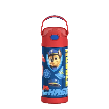 Bouteille d'eau FUNtainer avec paille 14oz (410 ml) - Pat Patrouille