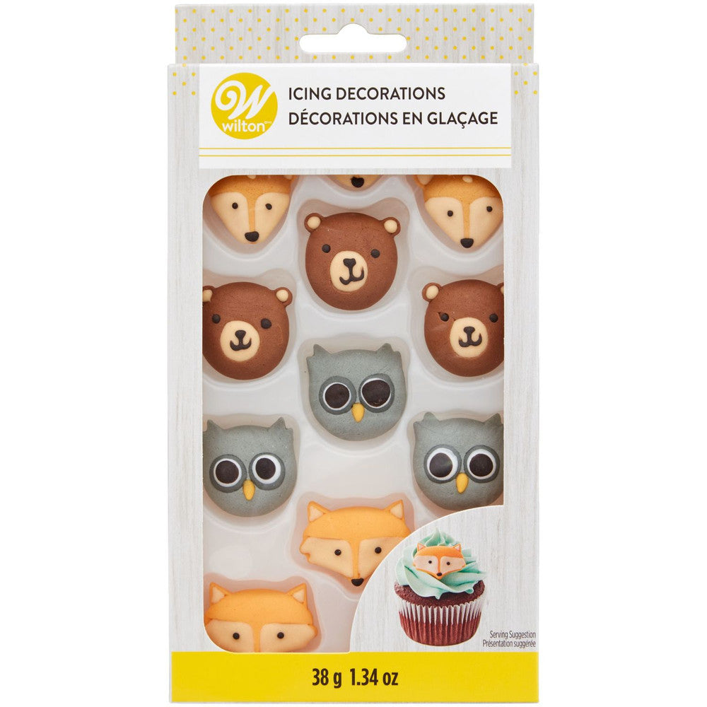 Décorations en glaçage animaux de la forêt - Wilton - Décors sucrés - - La Guilde Culinaire