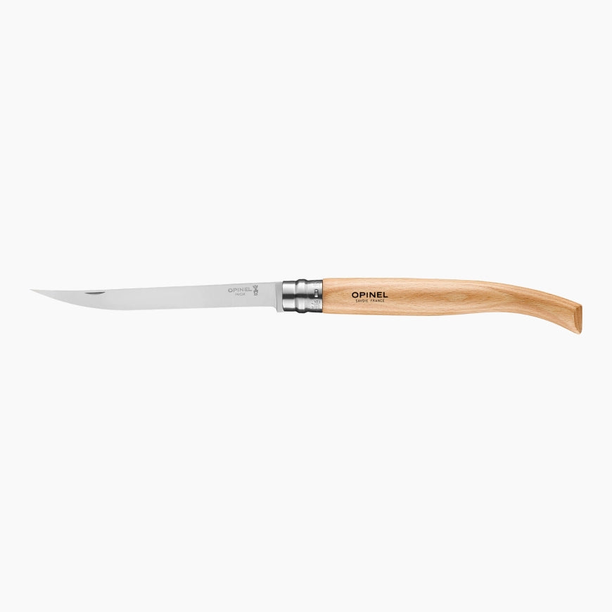 Opinel - N°15 Couteau Effilé Hêtre - Opinel - Couteau parallèle - - La Guilde Culinaire