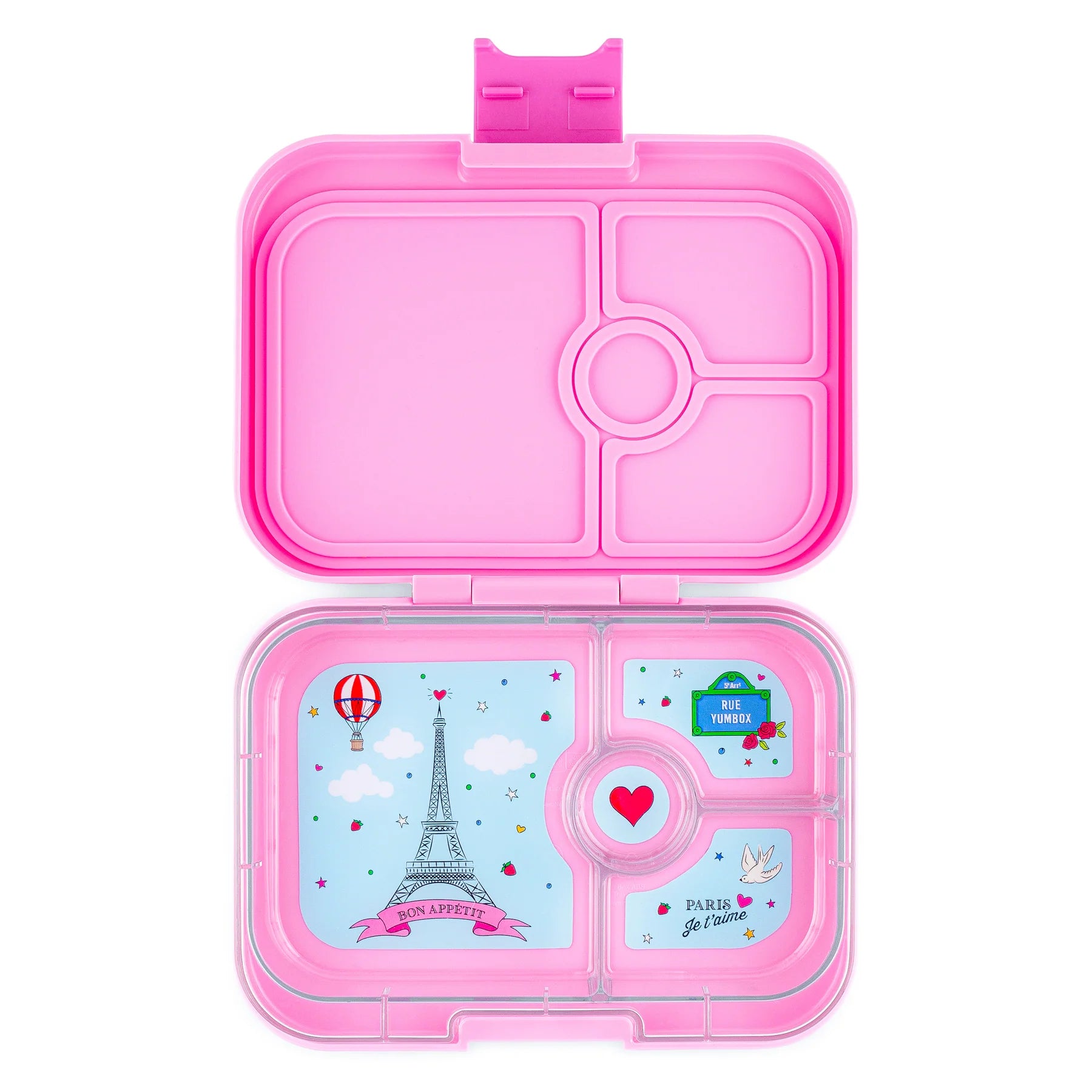 Yumbox Bento – Panino – Fifi Pink avec plateau Paris Je t'aime (4 compartiments) - Yumbox - Boîte à repas - - La Guilde Culinaire