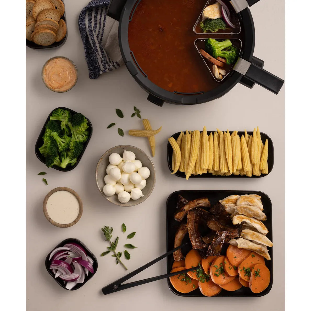 Ensemble à fondue Fondussimo Evolution 3-en-1 - Fondussimo - Service à fondue - - La Guilde Culinaire