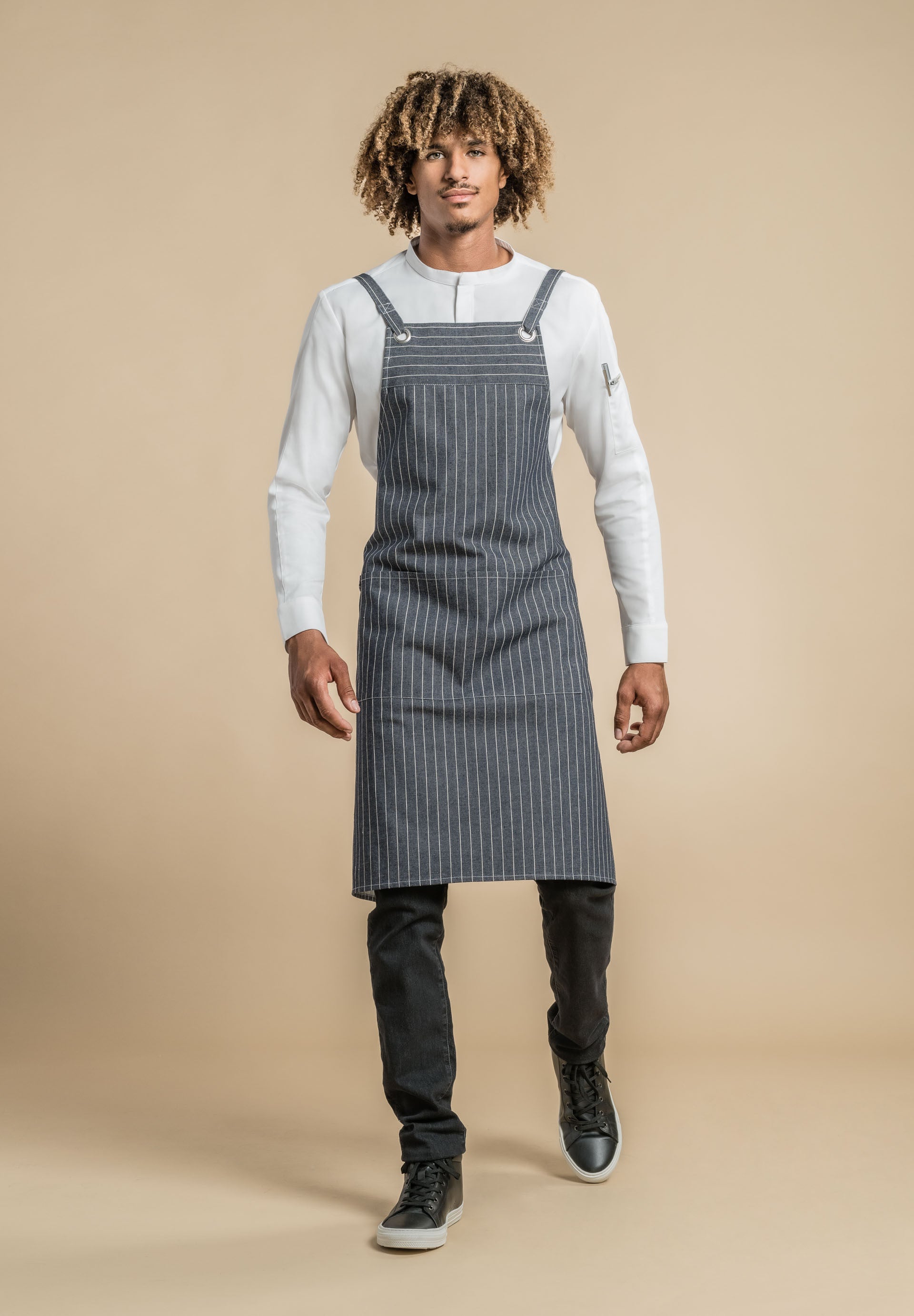 Tablier de cuisine GINGER Denim Denim T2 - Clement Design - Tablier cuisine - - La Guilde Culinaire