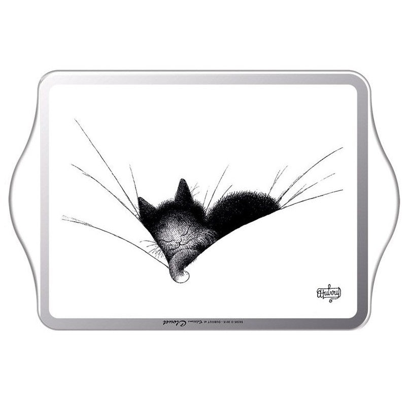 Petit plateau métal Vide-poches, Gros dodo - Chats Dubout - Editions Clouet - Plateau de service - - La Guilde Culinaire