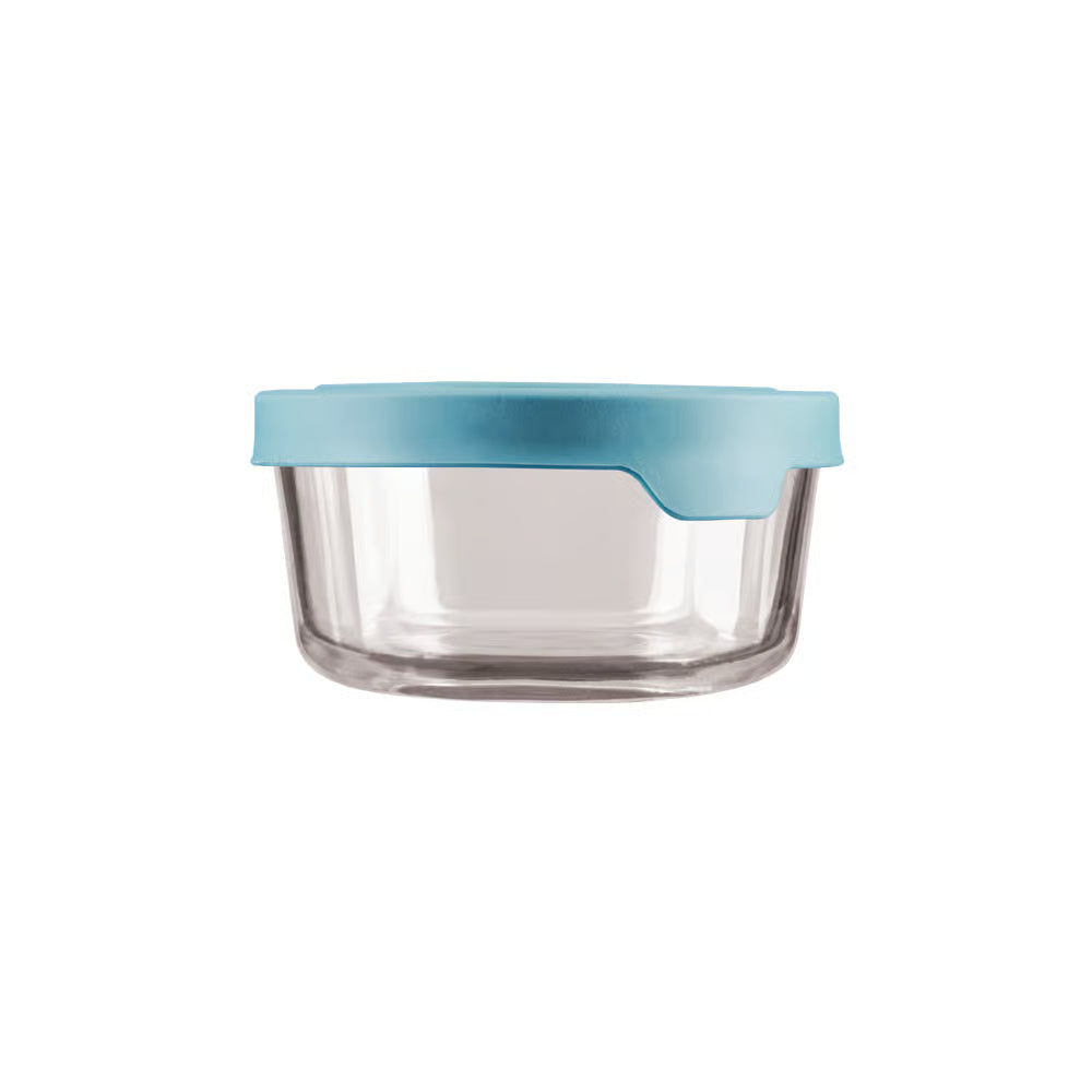 Contenant de conservation Rond TrueSeal, Bleu Minérale 4 tasses - Anchor Hocking - Contenant pour aliment - 79179/13098 - La Guilde Culinaire