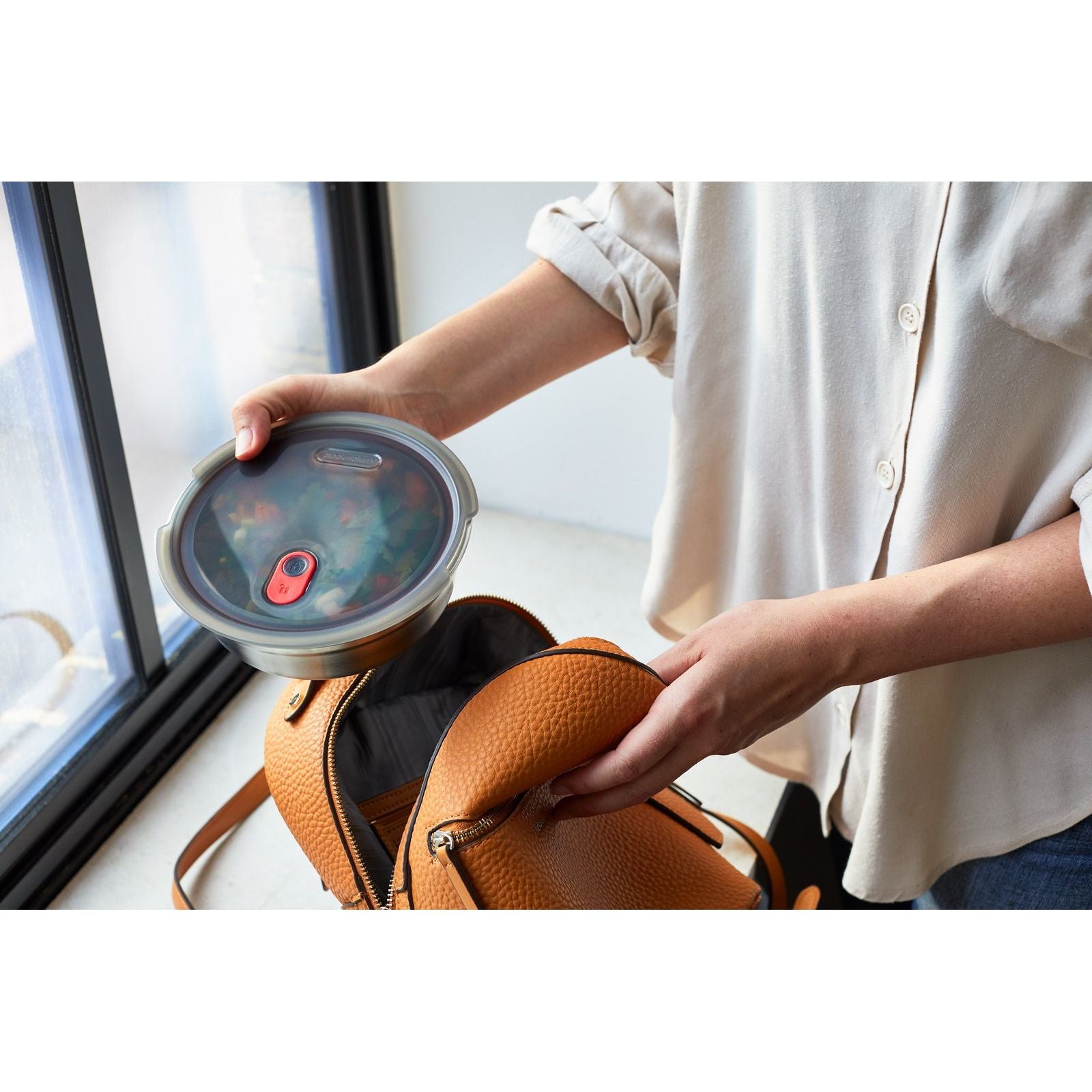 Bol alimentaire multifonction en acier - Petit - Black + Blum London - Boîte à repas - - La Guilde Culinaire