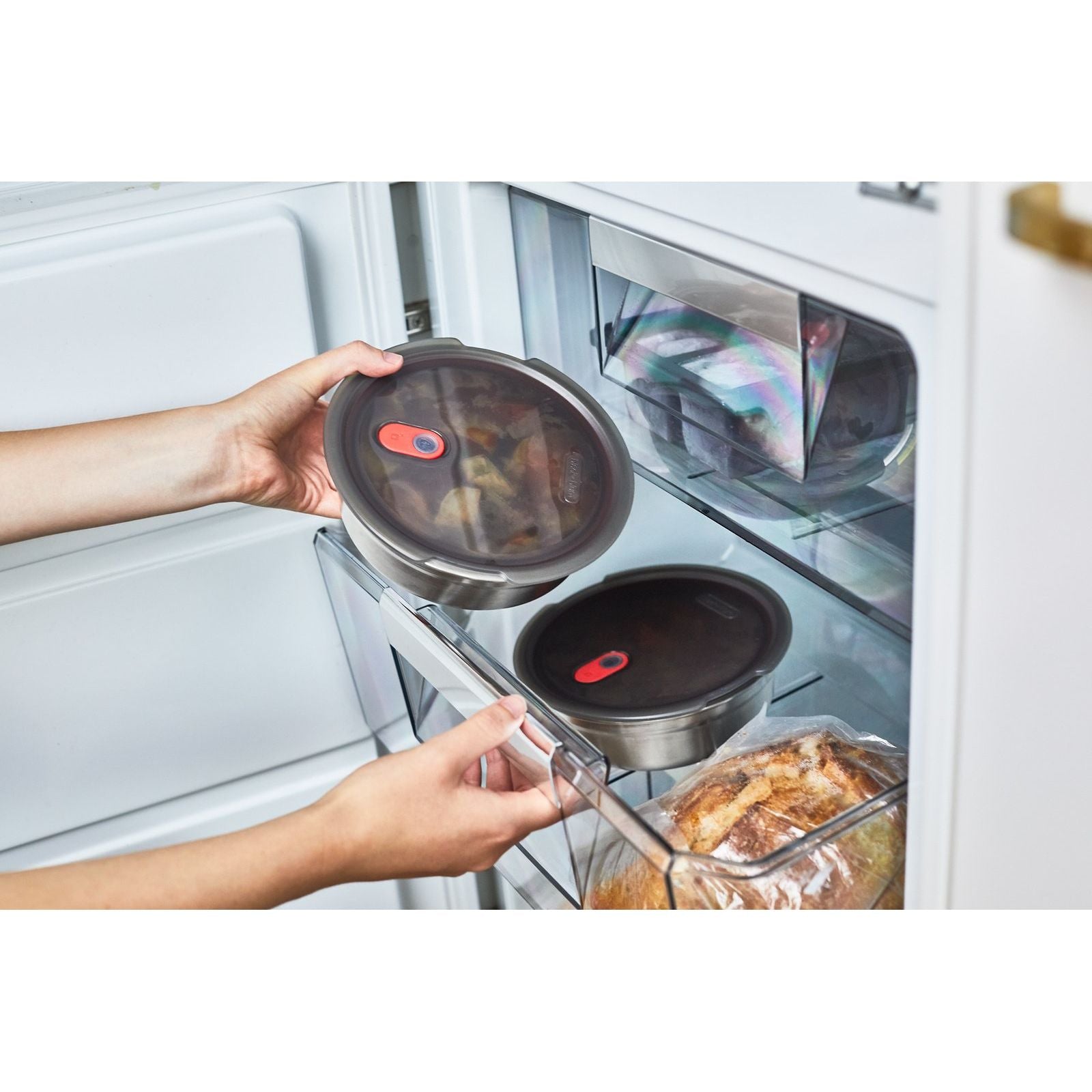 Bol alimentaire multifonction en acier - Petit - Black + Blum London - Boîte à repas - - La Guilde Culinaire