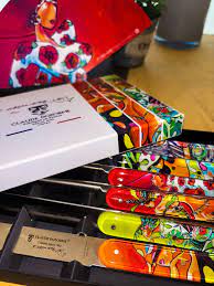 Coffret 6 couteaux Navette François Groslière, Claude Dozorme - Claude Dozorme - Couteau à steak - - La Guilde Culinaire