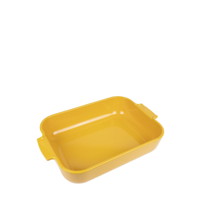 APPOLIA - Plat four céramique rectangle jaune safran 36 cm - 14.25in ! - Peugeot - Plat pour four - - La Guilde Culinaire