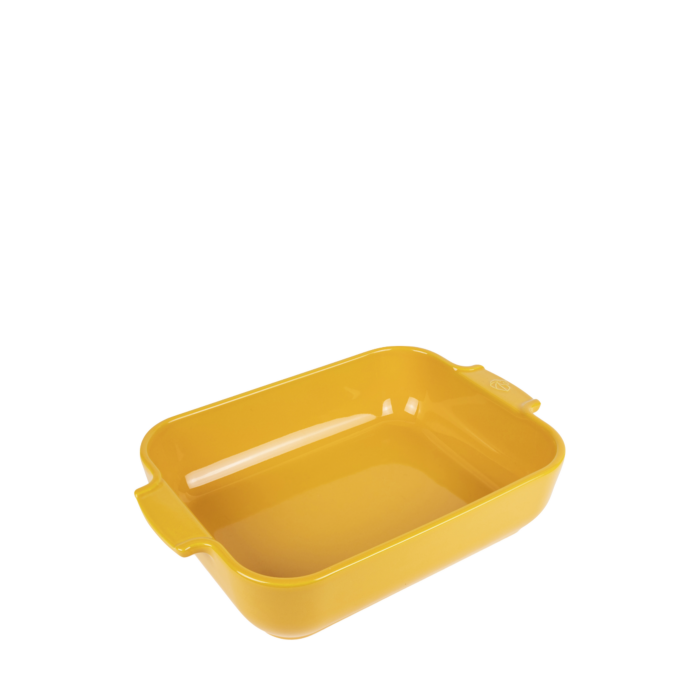 APPOLIA - Plat four céramique rectangle jaune safran 32 cm - 12.5in ! - Peugeot - Plat pour four - - La Guilde Culinaire