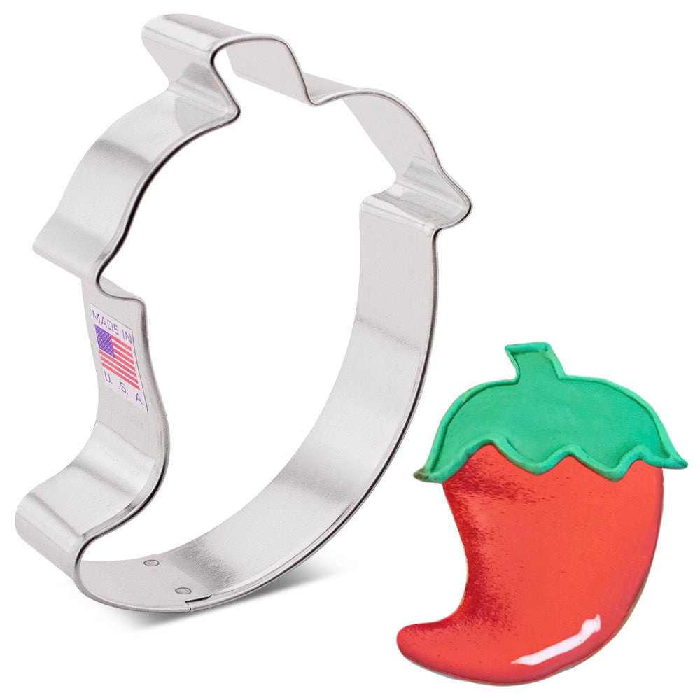 Emporte-pièce en forme de piment - 4" - Ann Clark Cookie Cutters - Emporte-pièce - - La Guilde Culinaire