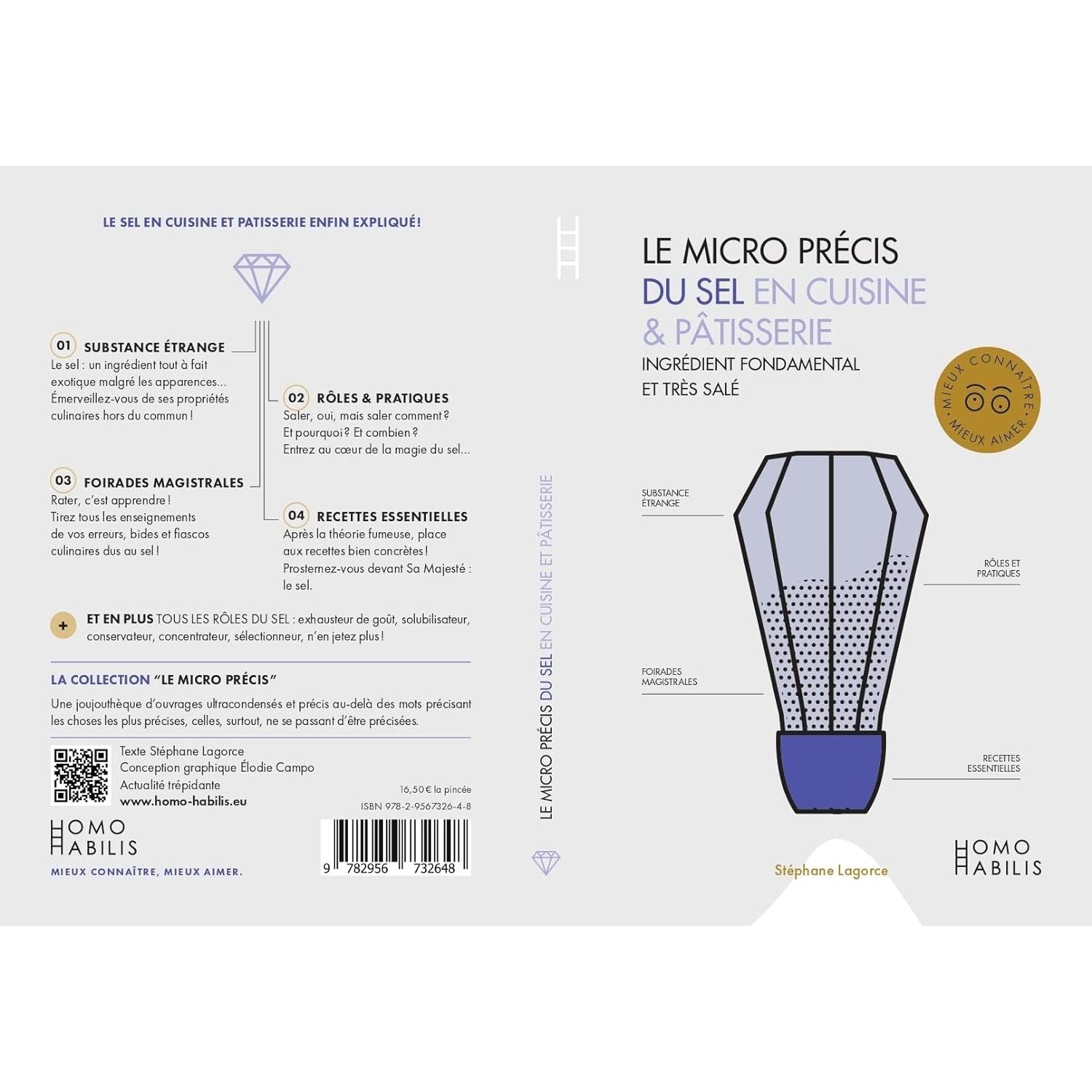 Le micro précis du sel en cuisine et pâtisserie - Homo Habilis Ed. - Livre de cuisine - - La Guilde Culinaire
