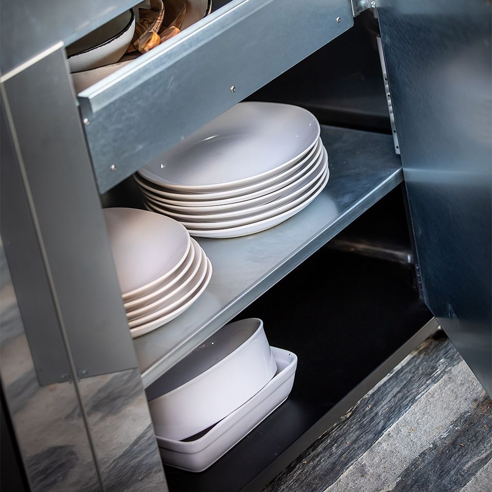 Étagère Modulo Noir - ENO - Accessoires cuisines d'extérieur - - La Guilde Culinaire